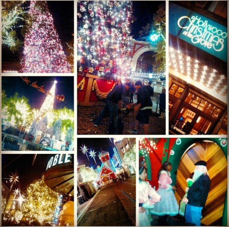 Christmas at the Grove 2013 Collage by Socialbilitty 768x762