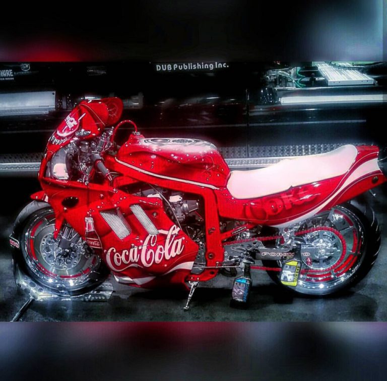 Coca Cola Motorcycle Dub Car Show at LA Auto Show Photo by Socialbilitty 768x756