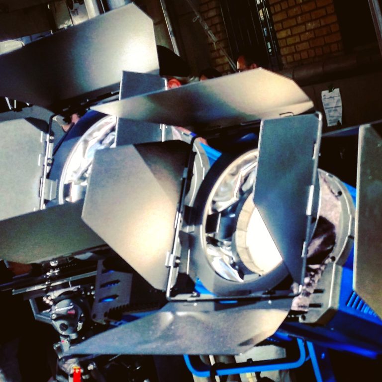 Dracast Lights with Barn Doors Open Cine Gear Expo Paramount Pictures Photo by Socialbilitty 768x768