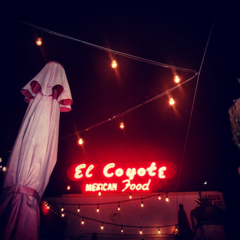 El Coyote Cafe Mexican Food Neon Sign 768x768