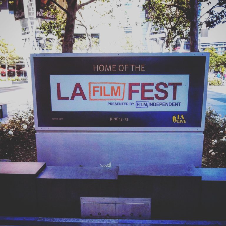 Film Independent LA Film Festival 2013 Sign at LA Live Photo by Socialbilitty 768x768