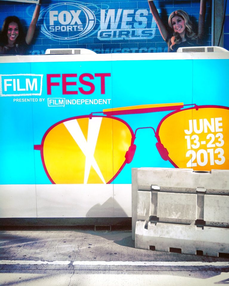 Film Independent LA Film Festival 2013 at LA Live With Fox Sports West Girls Mural Photo by Socialbilitty 768x960
