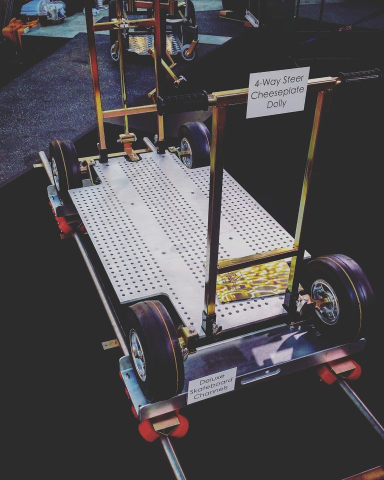 Modern Studio Equipment 4 Way Steer Cheese Plate Dolly Cine Gear Expo 2015 Photo by Socialbilitty 768x960