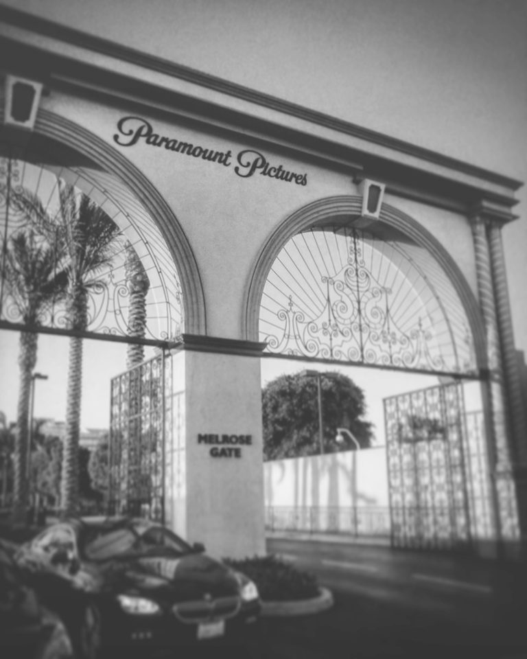 Paramount Pictures Melrose Gate Black and White Photo by Socialbilitty 768x960