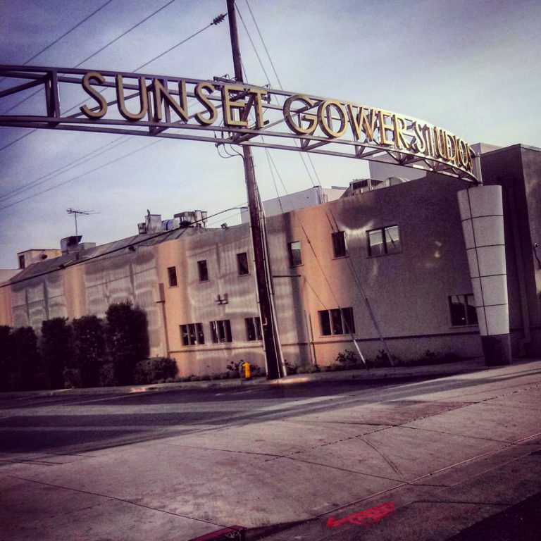 Sunset Gower Studios Front Gate Sign Photo by Socialbilitty 768x768
