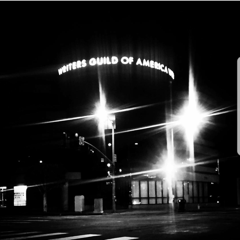 Writers Guild of America West – At Night Photo by Socialbilitty 768x767